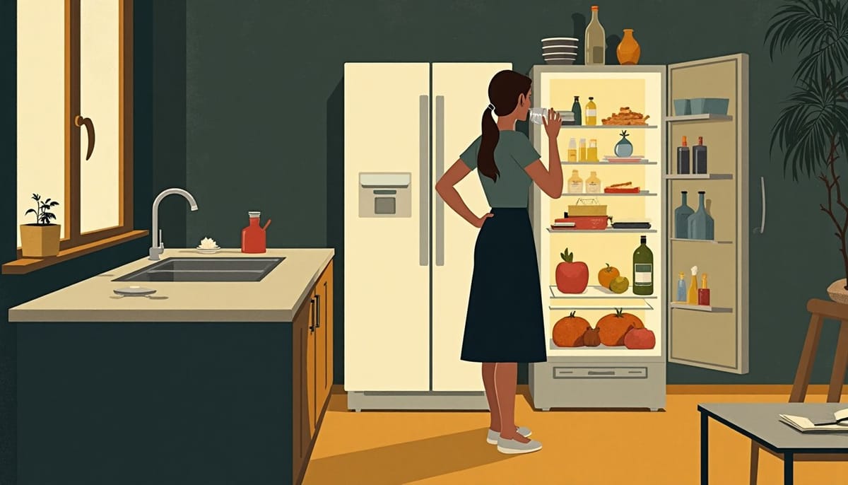 A kitchen at midnight