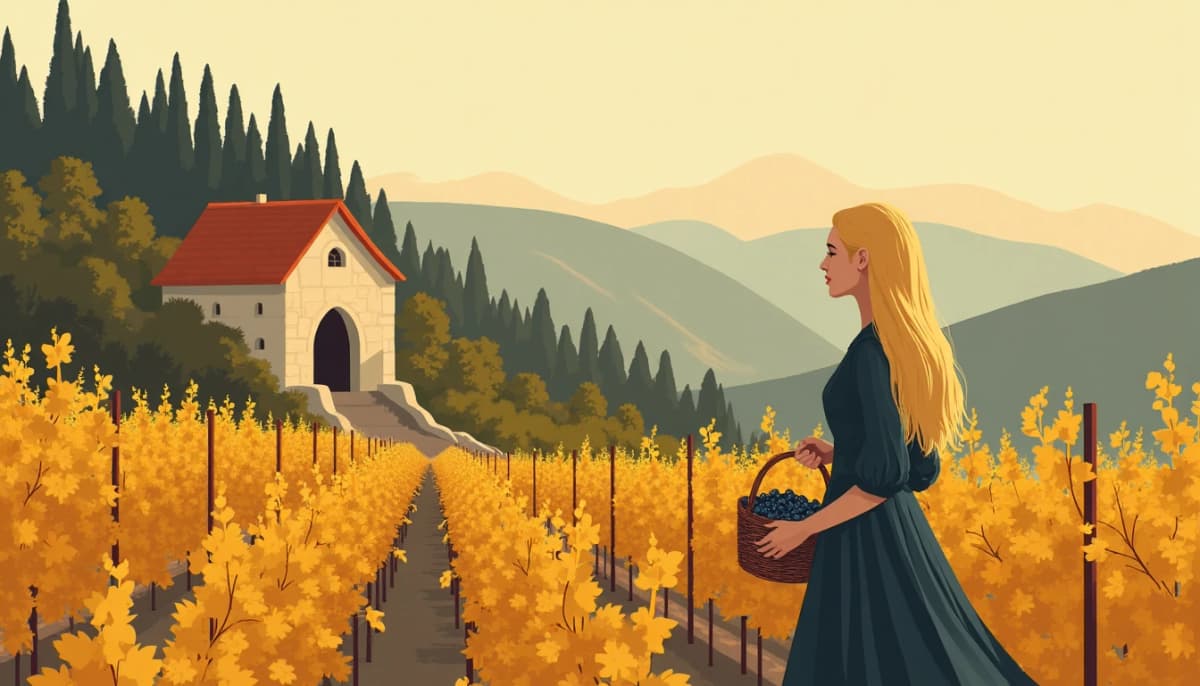 Femme moldave dans les vignes de Moldavie — rencontre mariage